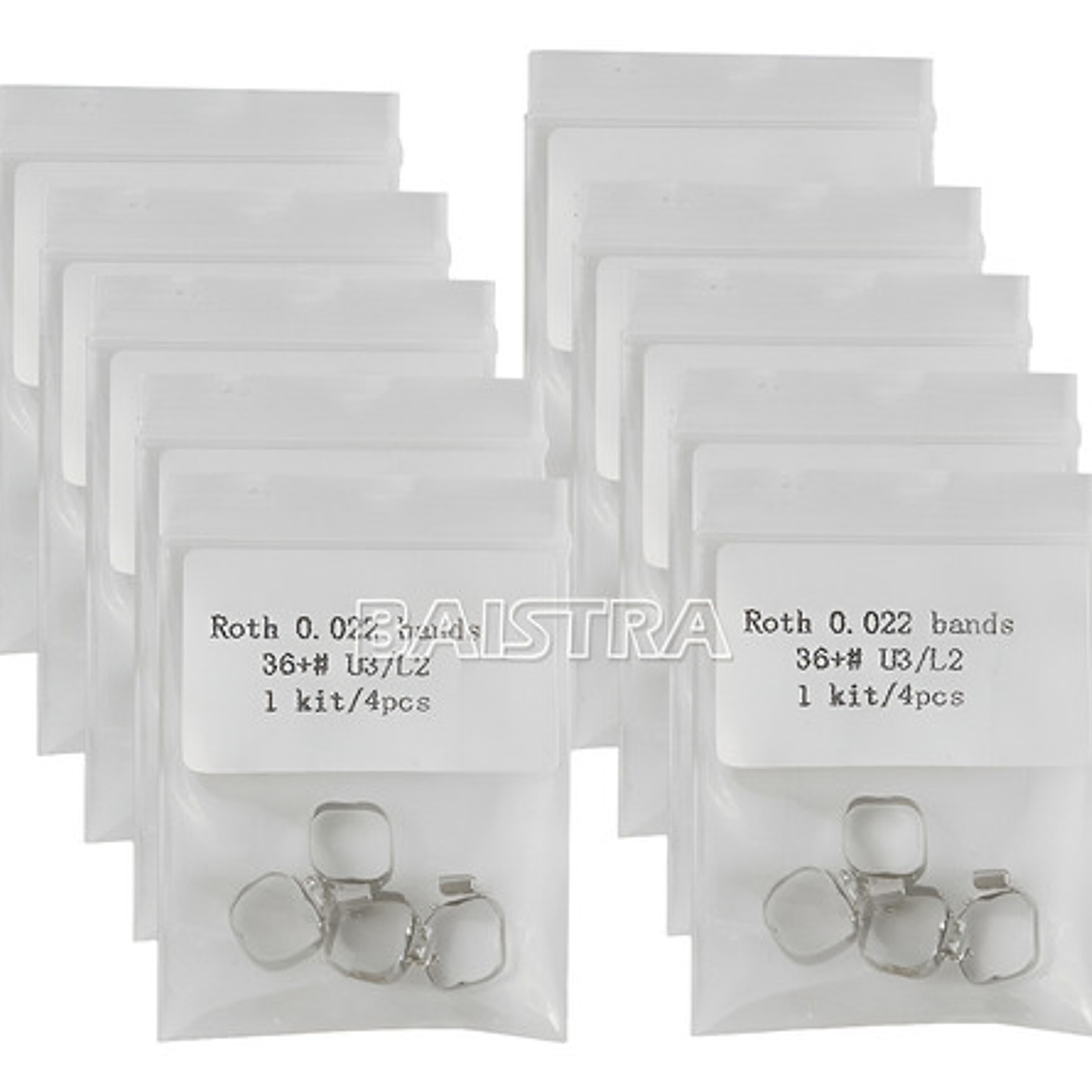 Bandas Molares Con Tubo Set De 4 Bandas Ortodoncia Santiago 1