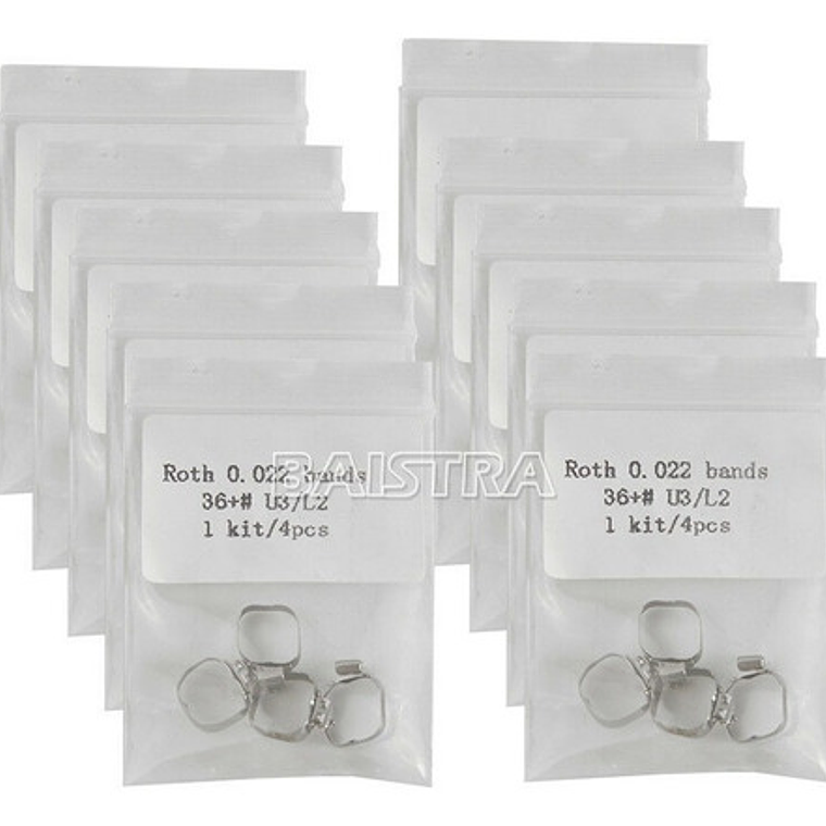 Bandas Molares Con Tubo Set De 4 Bandas Ortodoncia Santiago 16