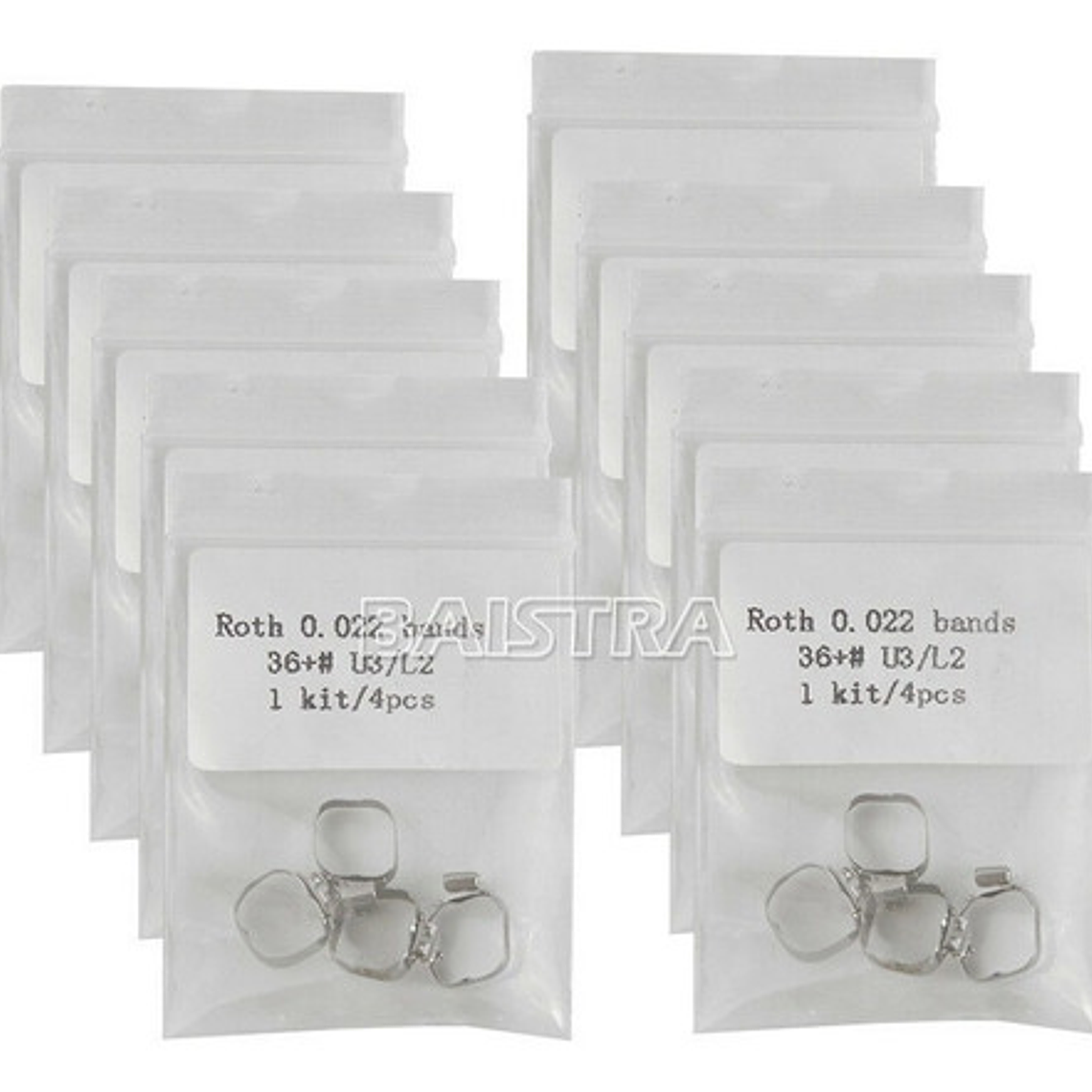 Bandas Molares Con Tubo Set De 4 Bandas Ortodoncia Santiago 23