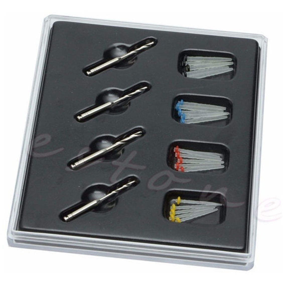 Kit Poste Fibra De Vidrio Odontologicos 20 Unidades + Fresas 3