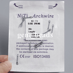 Resorte De Cierre Ortodoncia 10u Santiago