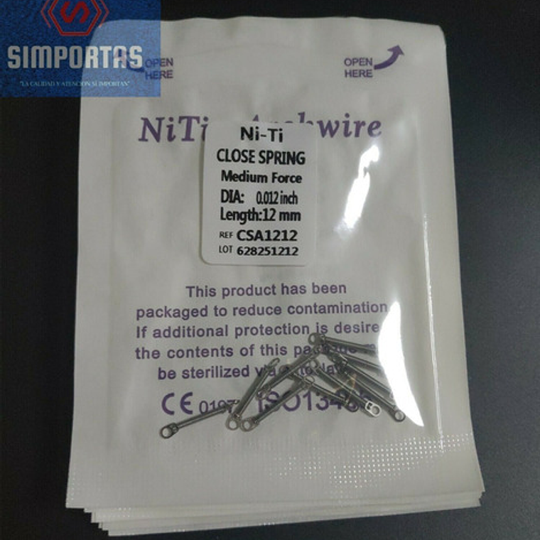 Resorte De Cierre Ortodoncia 10u Santiago 9