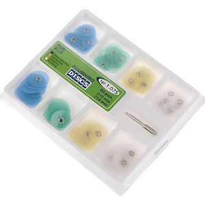 Pulido Composite Discos Odontología 80 Piezas Con Mandril