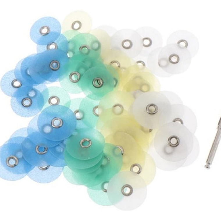 Pulido Composite Discos Odontología 80 Piezas Con Mandril 4