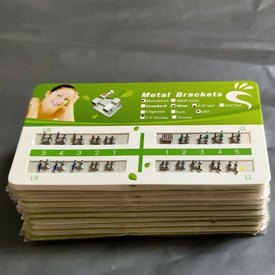 3 X Brackets Ortodoncia Metálicos Roth Mbt Slot 022 Santiago 2