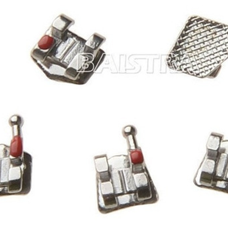3 X Brackets Ortodoncia Metálicos Roth Mbt Slot 022 Santiago 4