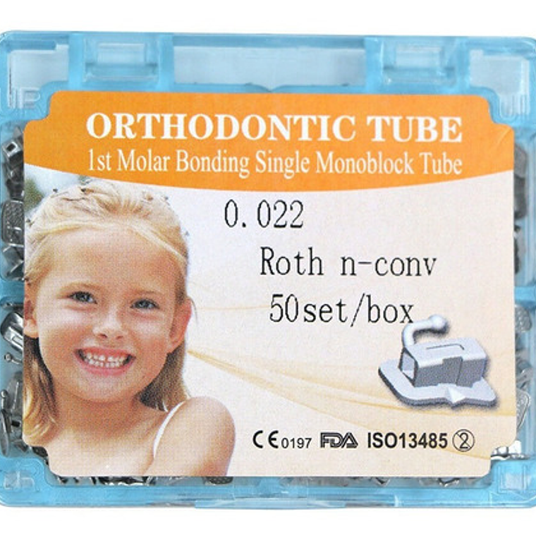 Tubos Ortodoncia 1er O 2do Molar X200 Unidades Roth Santiago 4