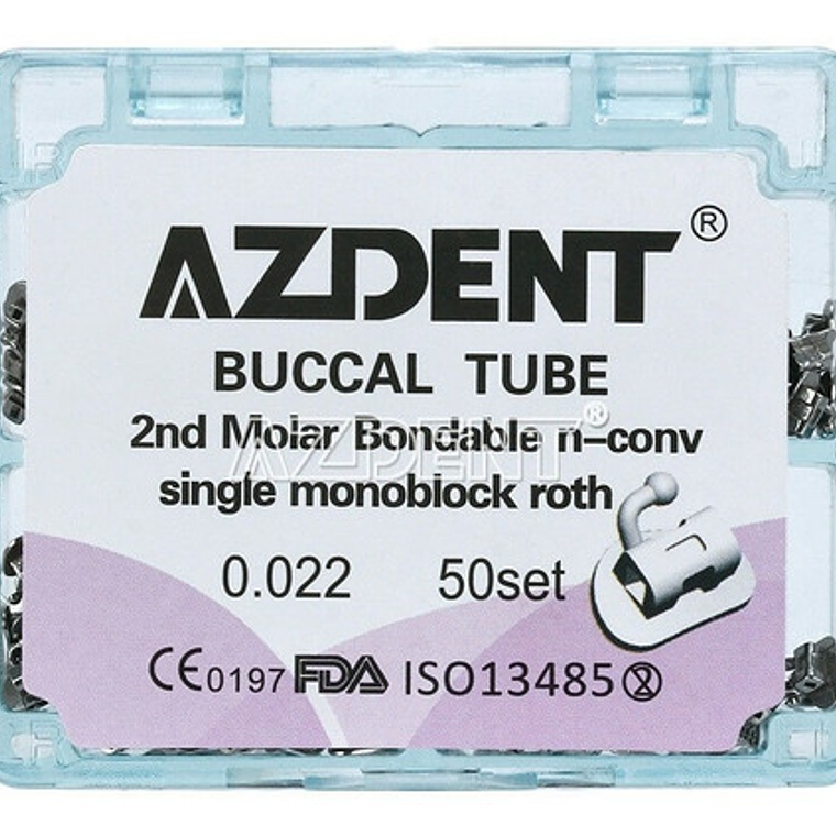 Tubos Ortodoncia 1er O 2do Molar X200 Unidades Roth Santiago 10