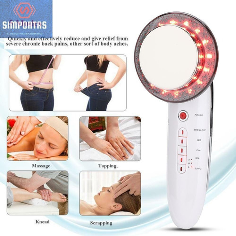 Cavitador Set 6 En 1 Radiofrecuencia Facial Y Corporal  Stgo 3