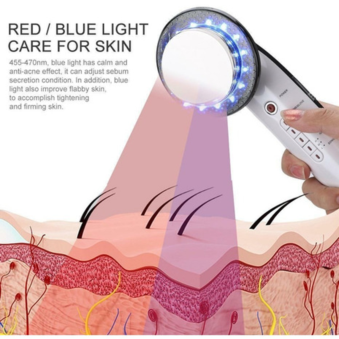 Cavitador Set 6 En 1 Radiofrecuencia Facial Y Corporal  Stgo 9