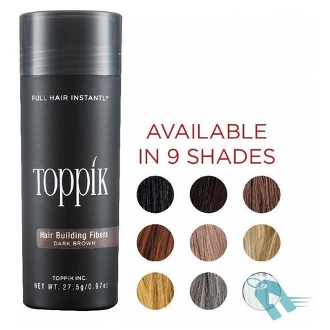 Pack Completo De Toppik 27.5g + Aplicador + Peine Santiago 2