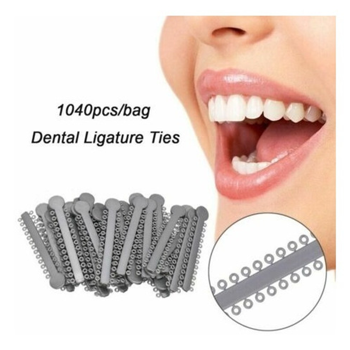 Ligaduras Ortodoncia Elásticos Transparentes O Plateadas 3