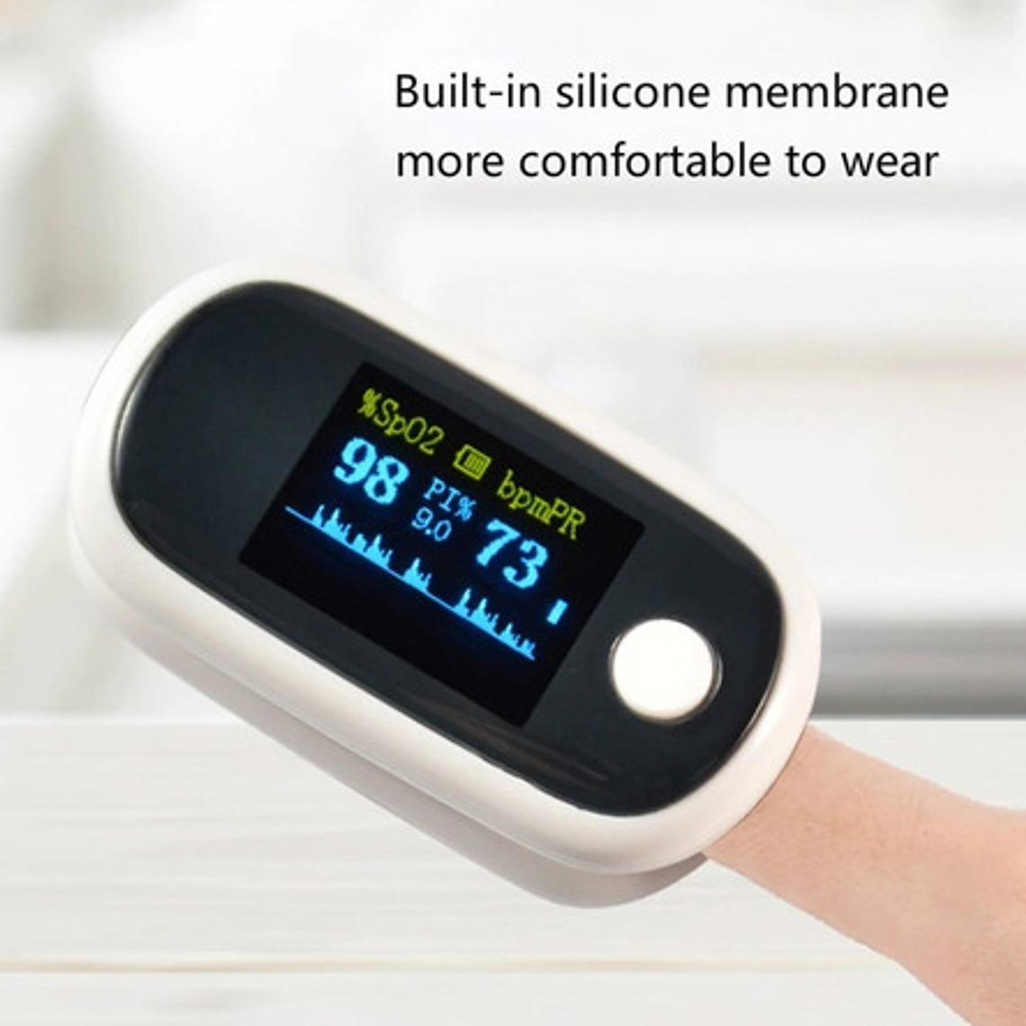 Oximetro De Pulso Usb Saturómetro Recargable Estuche Stgo 8