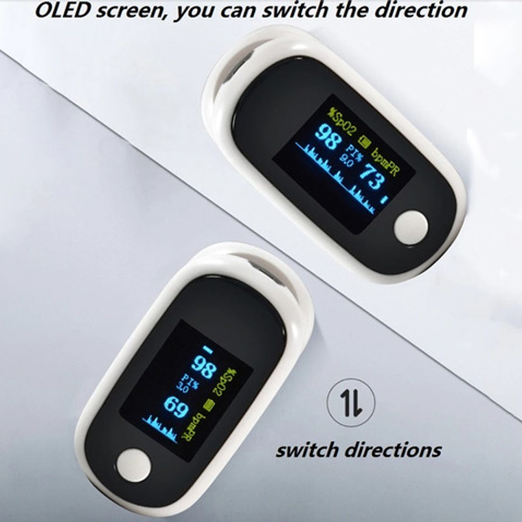 Oximetro De Pulso Usb Saturómetro Recargable Estuche Stgo 11