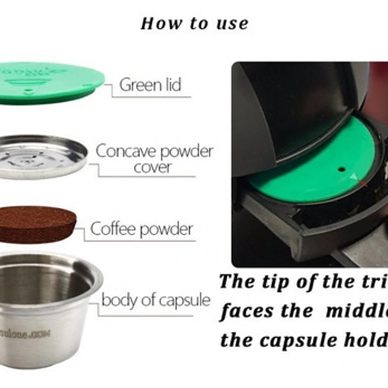 Capsula Dolce Gusto Reutilizable Acero Apisonador Y Regalos 6