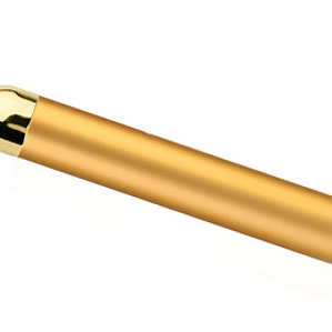 Rodillo Masajeador Facial Dorado Vibración Cuidado Piel