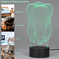 Lámpara Led 3d Switch Colores Diente Muela Usb Control Stgo. - Miniatura 7