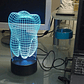 Lámpara Led 3d Switch Colores Diente Muela Usb Control Stgo. - Miniatura 9
