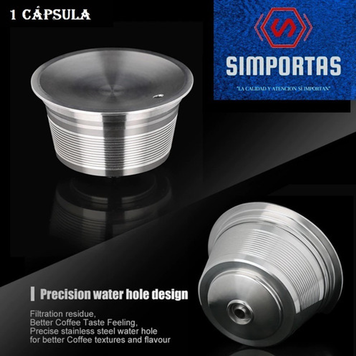 Pack Capsula Dolce Gusto Reutilizable Tapa Metálica Premium 2