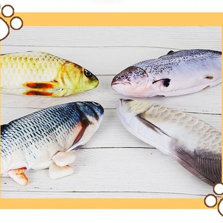 Juguete Pescado Con Movimiento Pará Gato Usb Santiago 4