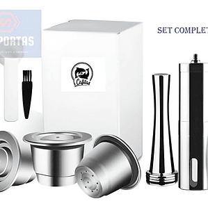 Set Completo 3 Cápsulas Reutilizables Acero Para Nespresso 