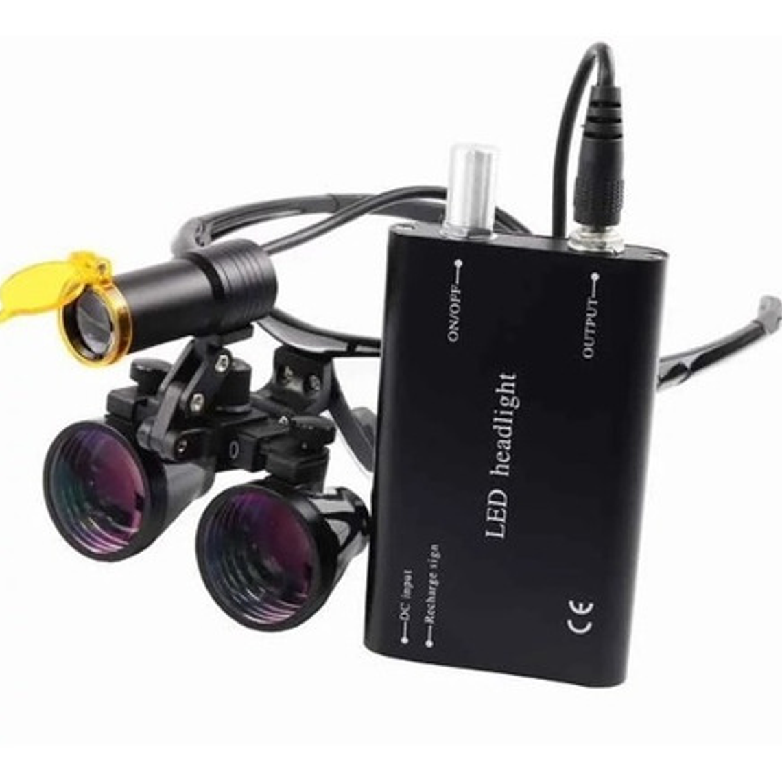 Lupas Binoculares Quirúrgicas 3.5 X 420 Luz Led Maletín Stgo 23