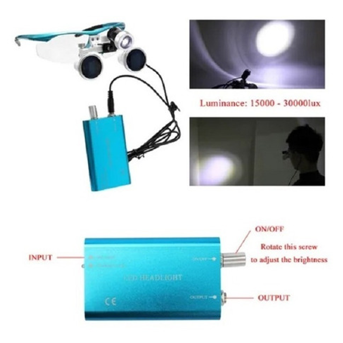 Lupas Binoculares Quirúrgicas 3.5 X 420 Luz Led Maletín Stgo 29