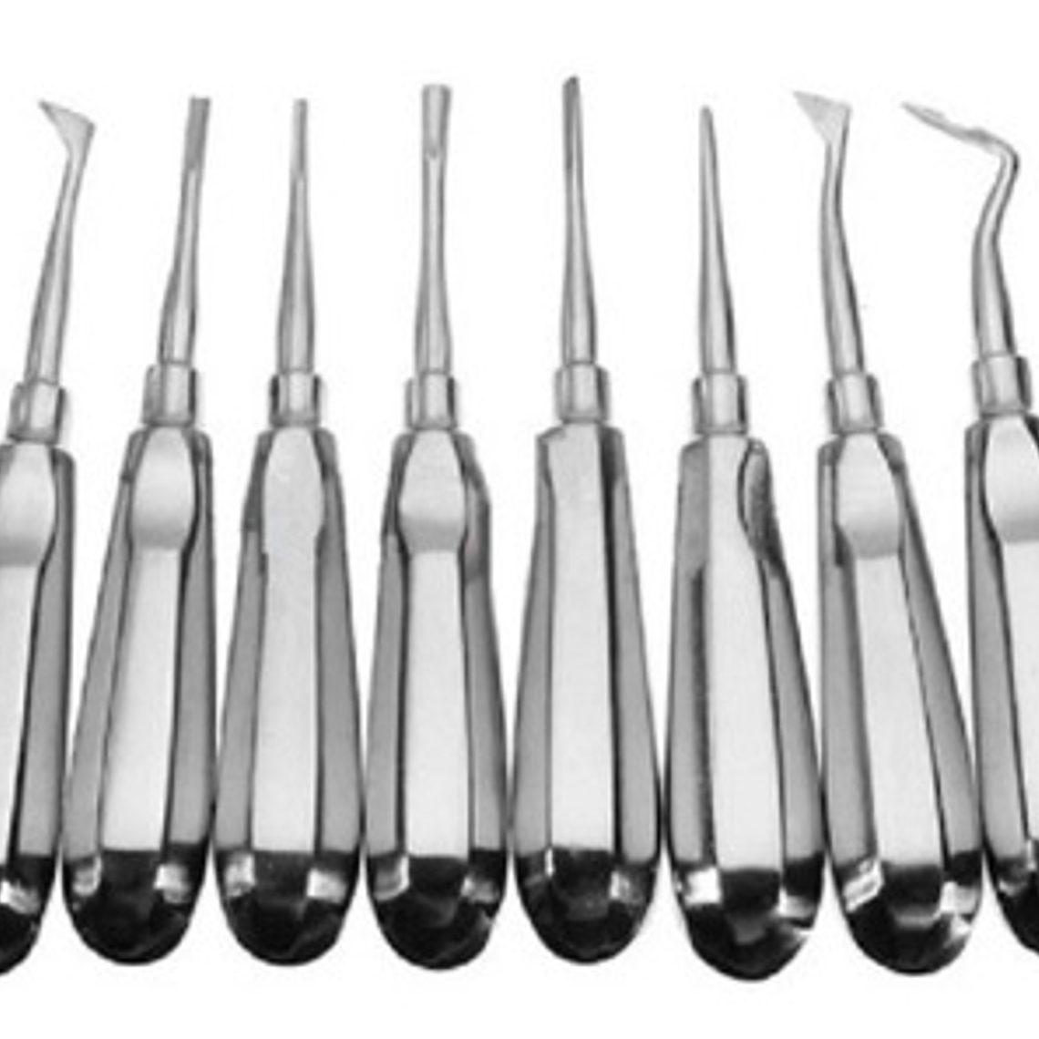 Elevadores Exodoncia Set De 10u Dental Incluye Winter Stgo. 6