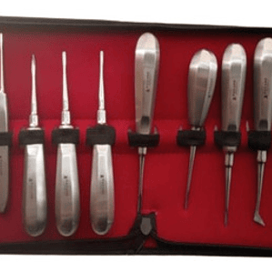 Elevadores Exodoncia Set De 13u Dental Estuche Santiago
