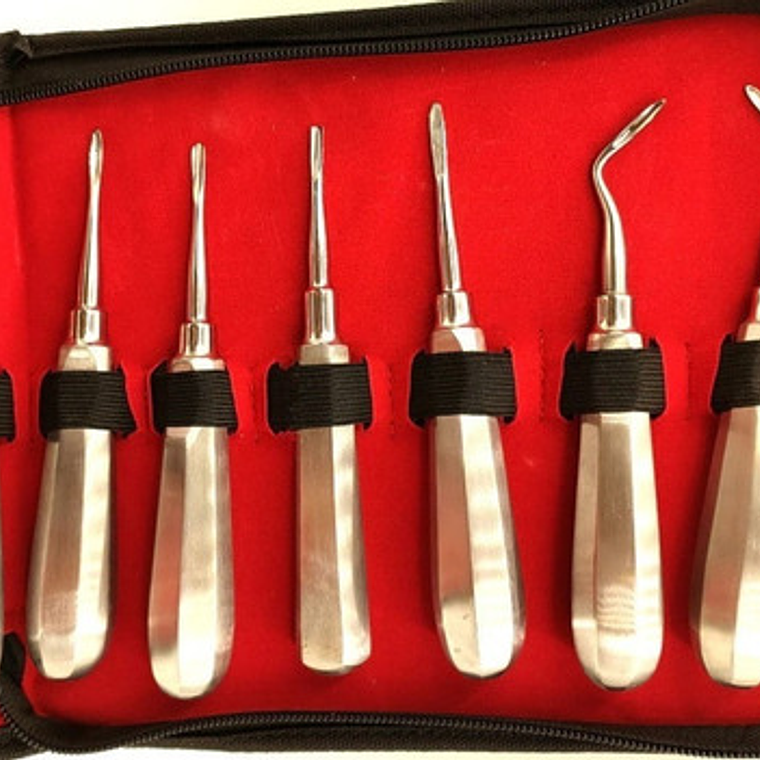 Elevadores Exodoncia Set De 13u Dental Estuche Santiago 6