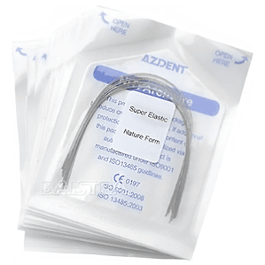 Arco Ortodoncia Niti Superelastic Redondo 10 Packs Surtido 