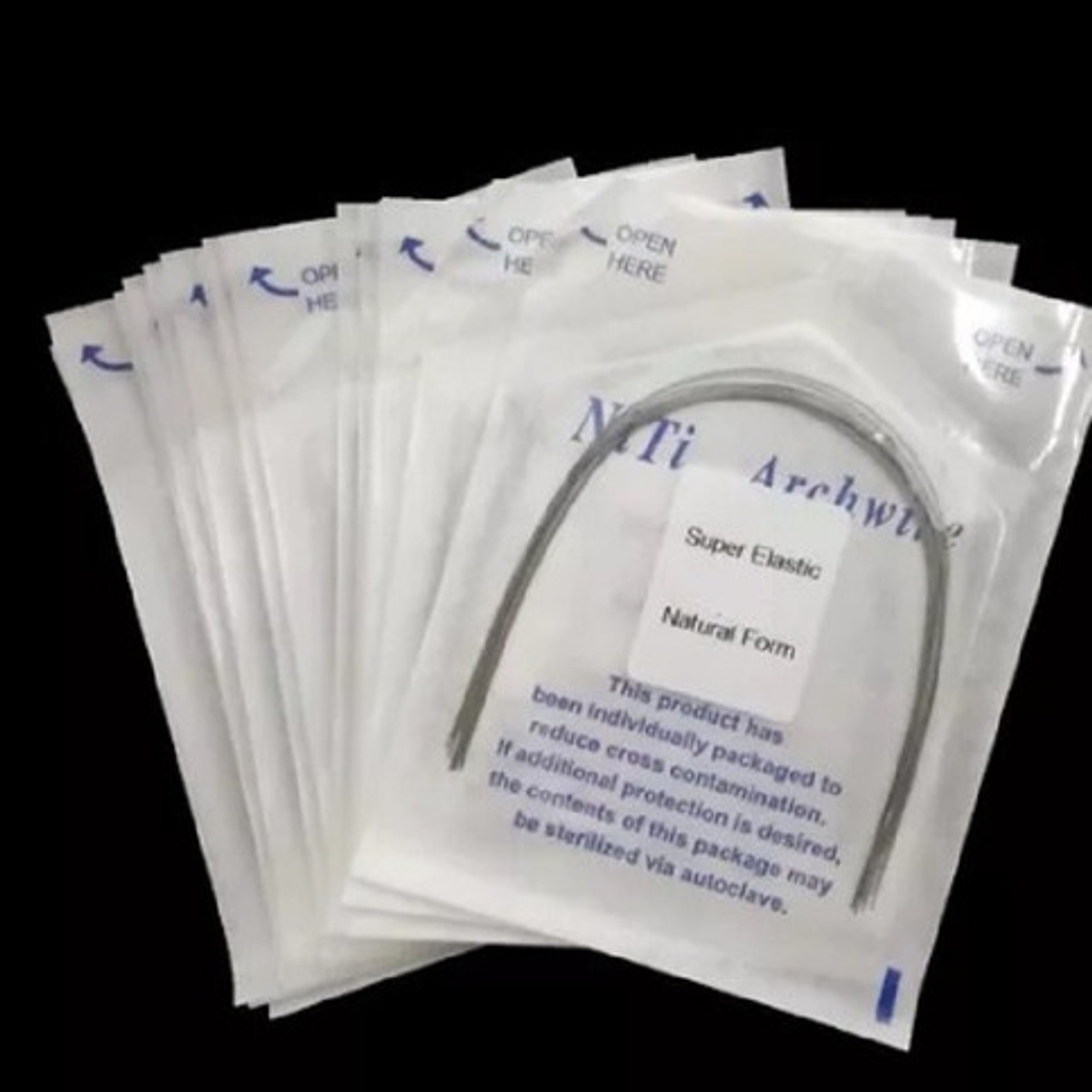 Arco Ortodoncia Niti Superelastic Redondo 10 Packs Surtido  2