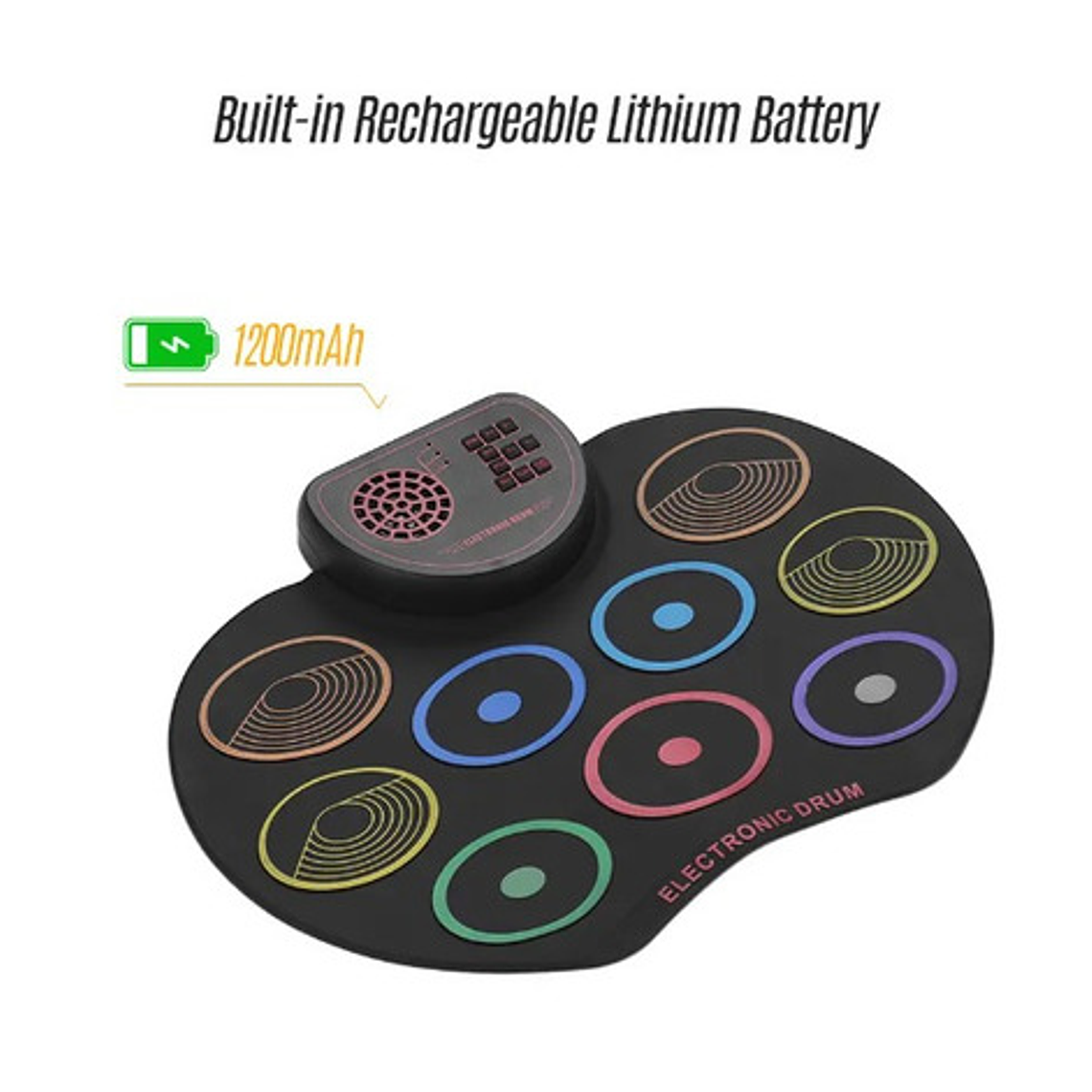 Batería Eléctrica Compacta Para Niños Y Adultos Entretencion 3