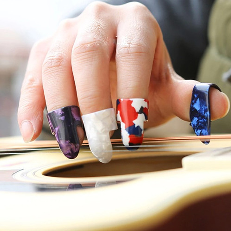 Protectores Dedos Guitarra Tipo Uñeta 4 En Uno Santiago 3