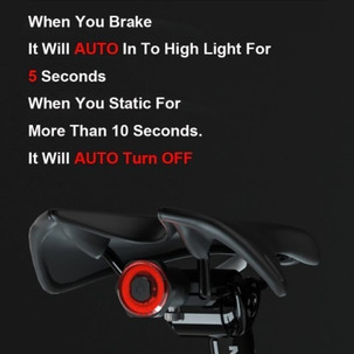 Luz Led Freno Inteligente Bicicleta Super One La Mejor Stgo 4