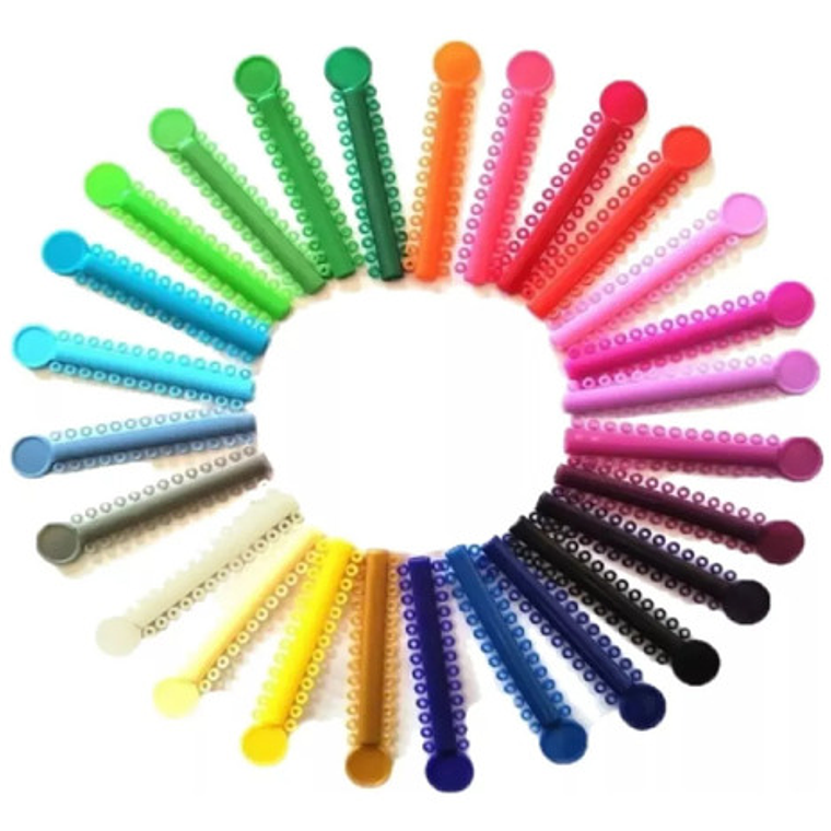 Ligaduras Ortodoncia Elásticos Multicolores Las Más Lindas 1