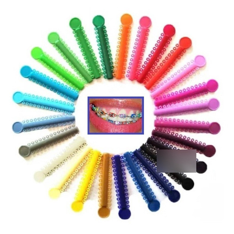 Ligaduras Ortodoncia Elásticos Multicolores Las Más Lindas 3