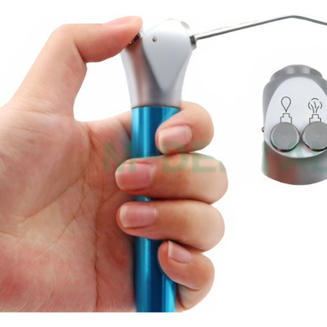 Jeringa Triple Dental Color Azul 2 Puntas En Caja Santiago  2