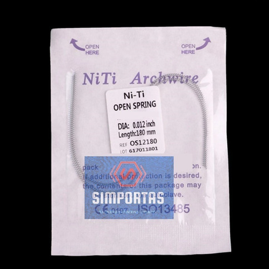 Resorte Abierto Ortodoncia (open Spring) Medidas Sobre Stgo. 7