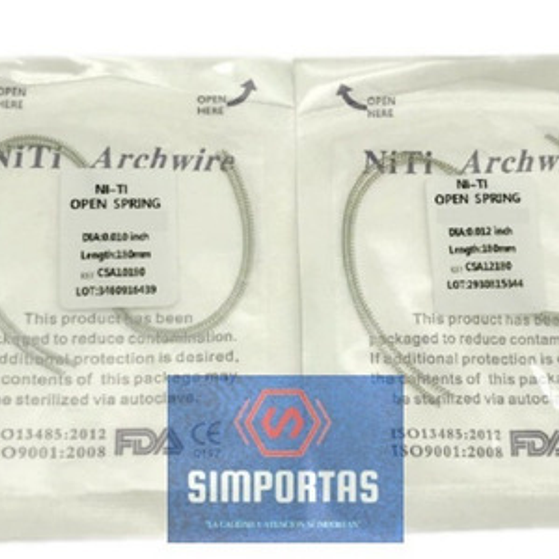 Resorte Abierto Ortodoncia (open Spring) Medidas Sobre Stgo. 9