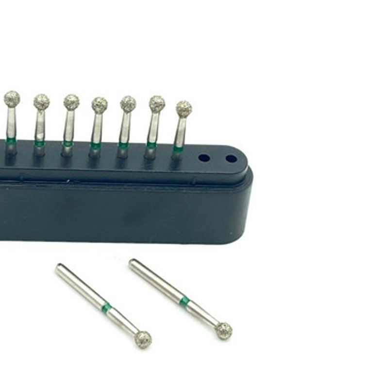 Fresas Redondas Piedras Diamante Odontología Br-30c Set 10u 5