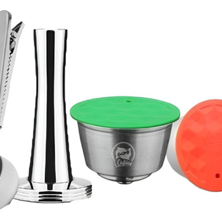Kit Capsulas Dolce Gusto Acero Café Y Leche + Accesorios  1