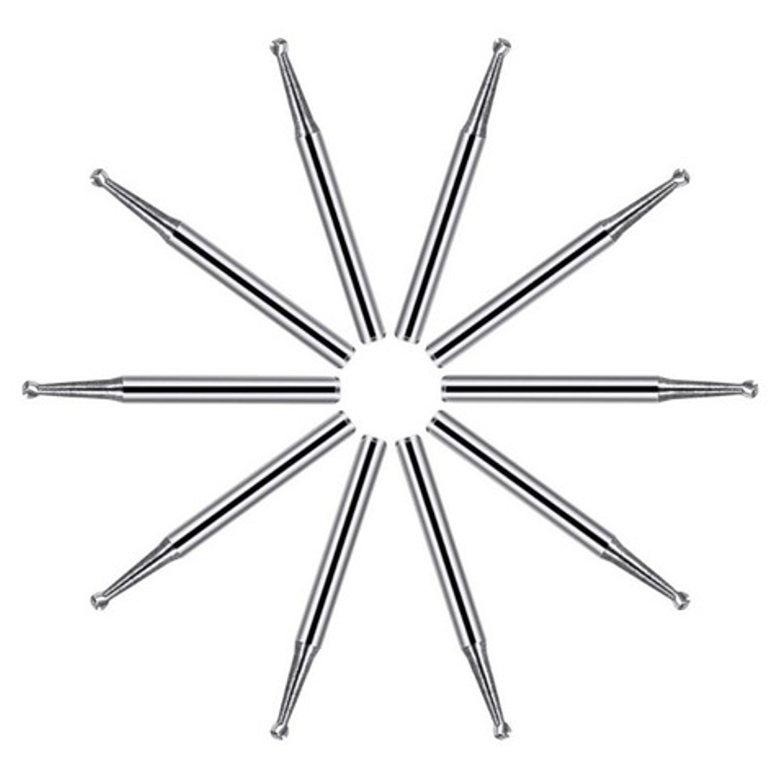 Fresas Carbide Alta Velocidad Odontología Set 5u Santiago 11