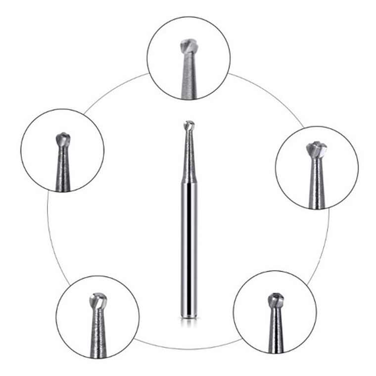 Fresas Carbide Alta Velocidad Odontología Set 5u Santiago 12