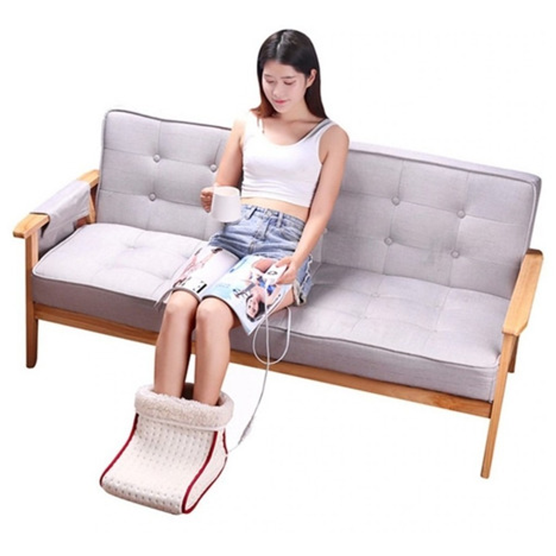 Calienta Pies Suave Para Adultos Calidad Santiago 5