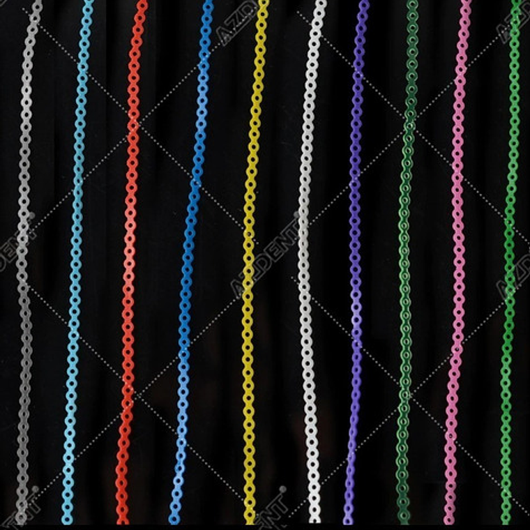 Cadeneta Elástica Ortodoncia Diversos Colores Cadena Stgo. 41