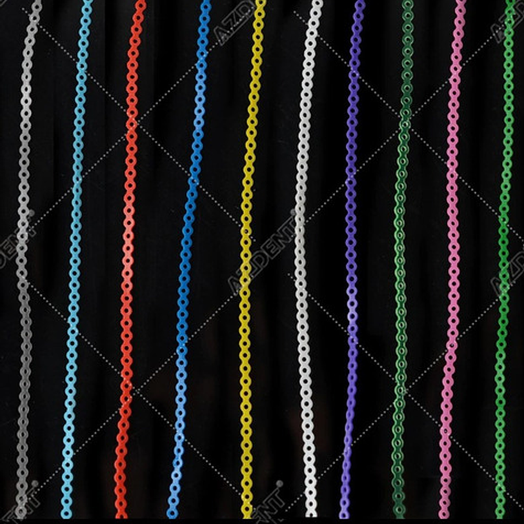 Cadeneta Elástica Ortodoncia Diversos Colores Cadena Stgo. 202