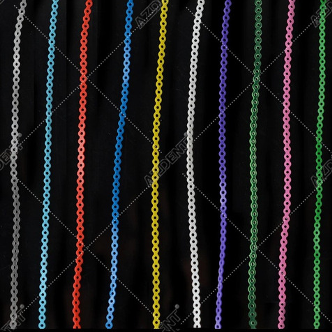 Cadeneta Elástica Ortodoncia Diversos Colores Cadena Stgo. 213