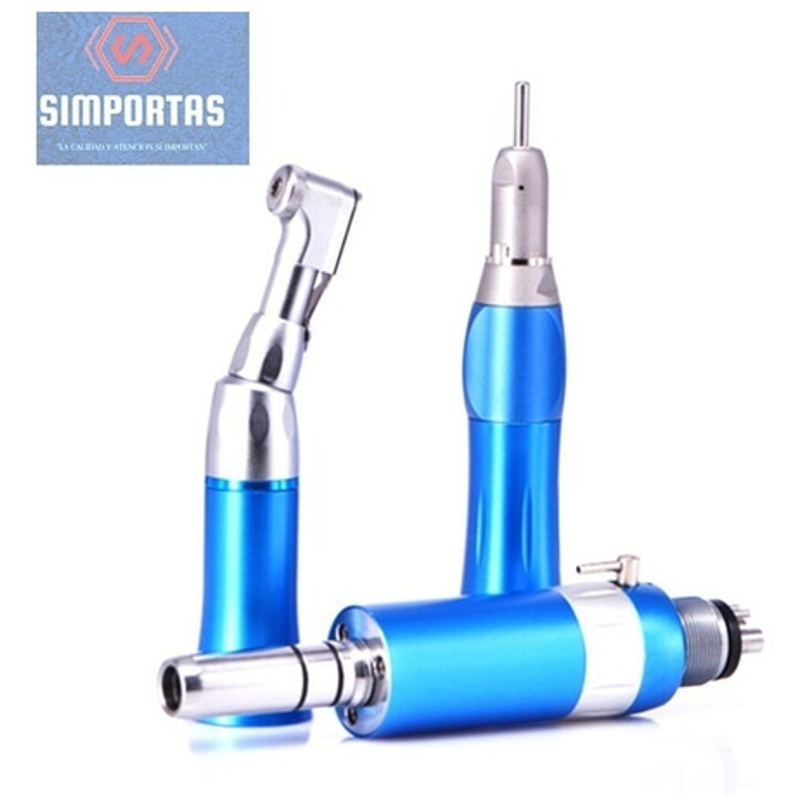 Kit Micromotor Azul Metálico Competo Calidad 3 Partes Stgo. 3