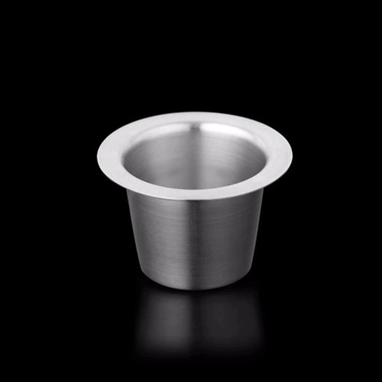 Cápsula Reutilizable Acero Para Nespresso + 10 Tapitas Pegat 4